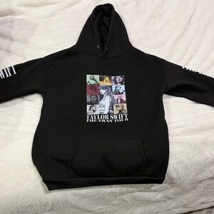 Black Taylor Swift The Eras Tour Graphic Hoodie